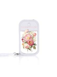 1pc Portable Mirror, Foldable, Simple And Mini Makeup Mirror, Desktop 50ml Apple Card Spray Bottle Perfume Alcohol Divided Bottle Water Portable Travel Divided Card Spray Bottle With Silicone Sleeve Shockproof And Aesthetically Appealing