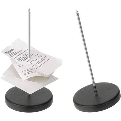 Desk Receipt Holder Spike Ticket Holder Bill Fork Metal Ticket Stabber Restaurant Receipt Spike Ticket Spike Check Spindle Memo Holder Spike Restaurant Kitchen Office Hotel 2 Pcs