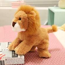 逼真的丛林风格坐姿狮子毛绒玩具 - 柔软的毛绒动物幼崽，家居装饰，适合作为儿童圣诞节、感恩节、复活节或生日礼物。 - 彩色 - 查看 7