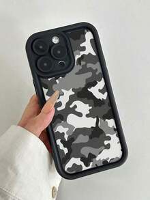 Camo Camouflage Painted Groove New Black Anti-Fall Thick Minimalist Fashion Case Compatible With IPhone 16 ProMax / 13, 16, 15, 15 ProMax, 14, 13, 12, 11, XS, XR, 7/8, 7/8 Plus, 12 ProMax, 13 ProMax, 14 ProMax, 13, 14, 11, 12, 14 Women Soft Anti-Fall XS/S/XS Max/7/8 Plus Phone Case Cover - Nhiều màu 3 - Xem 10