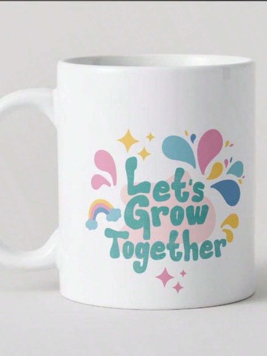 Impresión De Tazas Personalizadas En Canva: Taza De Cerámica Personalizada / Diseño Impreso / 325 Ml / Entrega Rápida A Domicilio,1pc, 11oz Ceramic Coffee Mug With  - Insulated, Hand Wash Only - The Perfect Gift For Coffee Lovers, Men And Women - 白色3 - 查看 1