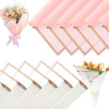 1 Set Flower Wrapping Paper Kit, Includes 3D Butterfly, Rose Gold Flower Bouquet Pins, Gift Wrapping Paper, Suitable For Wedding, Birthday Party, Valentine's Day, Anniversary, Events - Multicolor - View 8