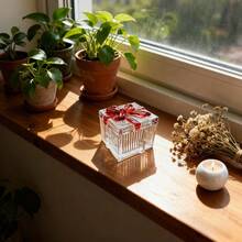 1个 - 带盖玻璃首饰盒，戒指盒，耳环收纳盒。这款透明玻璃首饰盒配有盖子，是存放戒指、项链、手镯、耳环和吊坠的优雅之选。作为一款奢华的首饰收纳盒。 - 彩色 - 查看 3