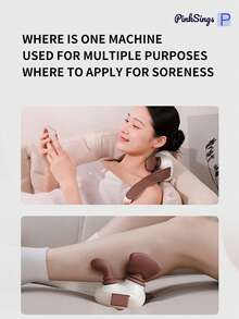 PinkSings USB Wireless Electric Massager, 6D Hand Simulation Massage - Wireless Neck & Shoulder Massager, 6D Hand Simulation Massage, USB Powered