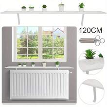 Radiator Shelf 60cm MDF Wooden Floating Shelf Cover Modern Cabinet Top For Offices Living Rooms Kitchens Radiator - 120cm - View 10
