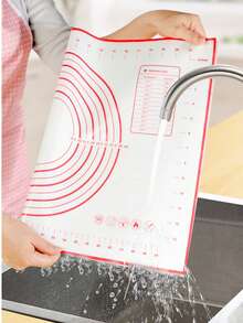 Platinum Silicone Kneading Mat, Thickened Non-Slip Non-Stick Dough Mat For Baking, Heat-Resistant Home Kitchen Kneading Mat, Professional Pastry Rolling Tool. Stainless Steel Pasta Cutter, Noodle Cutter - Multicolor - View 7