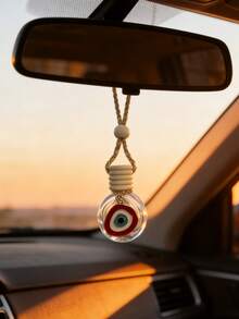 زجاجة عطر بتصميم عين الشيطان قطعة واحدة، زينة معلقة على مرآة السيارة الخلفية، ديكور داخلي، موسع للعطور - A - مشاهدة 6