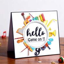 创意音乐金属切割模具，DIY剪贴簿相册和压花模板，贺卡制作工具，卡片纸切割工艺品，礼品卡制作模板模切。