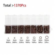 1370pcs/Box Split Ring Open Single Loops Jump Rings Connectors For DIY Jewelry Making Findings Accessories - 1370/box Jump Rings - View 7