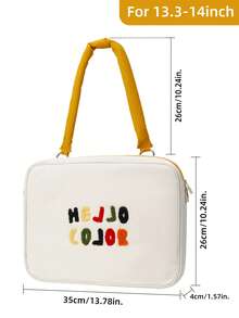 DANYCASE 笔记本电脑保护套，可拆卸肩带笔记本电脑包，适用于 MacBook、HP、ASUS 和小米 11-15.6 英寸超极本，防震防水，轻便