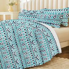 2/3pcs Bedding Set (1 Duvet Cover + 1/2 Pillow Shams), Digital Ditsy Floral, Soft & Comfortable, Fashionable & Fresh, Suitable For Hotel, Bedroom, Dorm, All Seasons, Ditsy Floral - Blue - View 3