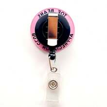 Retractable D Card Holder Reel With Cute Cartoon Design,Teacher Nurse Hospital Badge Holder Office Lanyard 1pc - Black - View 2