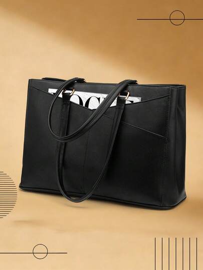 With Magnetic-Shield Security 15.6 Inch Water-Resistant Backpack For Laptop & IPad, Large Capacity PU Leather Bag With Gravity-Lock For Urban Explorers