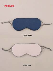 1 pieza/2 piezas Antifaz para dormir opaco de doble cara, con correa elástica ajustable, diseño transpirable cálido/frío, alivio de la fatiga, antifaz suave y cómodo para hombres y mujeres, set de regalo - Multicolor - Ver 14