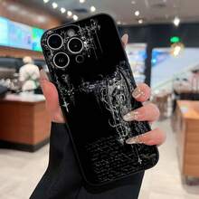 Gothic Mobile Phone Case, Designed With Intricate Lace Patterns And Dark Elegance, Suitable For 17, 16, 16 ProMax, 15, 15 ProMax, 14, 13, 12 And 11 Pro Models, Made Of TPU Material, And Provides Shockproof Protection. Perfect For Those Who Appreciate Unique Style, Creative Gifts, Artistic Expression, And Special Occasions Like Birthdays And Holidays. - 黑色LB444 - 查看 2