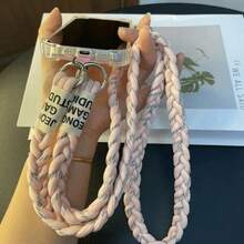 Cordão de Telefone da Moda, Tira Trançada Tripla Criativa, Tira de Náilon Longa e Durável com Fivela Ajustável, Para Carregar Telefone, Resistente e Durável Compatível com Android e a Maioria dos Smartphones, Presentes para Mãe, Família, Amigos, Crianças, Aniversário, Feriado Corrente de Telefone - Multicolorido - Visão 10