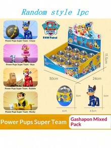 Paw Patrol 1件，汪汪队立大功系列角色室内装饰摆件，收集可爱卡通迷你桌面配件，爱心收藏派对用品，情人节，感恩节，节日派对礼物，生日礼物（款式随机） - 彩色 - 查看 10