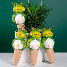 4 Pack Plant Watering Devices Frog Shape Terracotta Watering Spikes Vacation Self Watering Planter Insert Automatic Plant Waterer For Indoor Outdoor Plants Big Frog - Big Frog - View 9