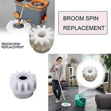 2 Pack Microfiber Spin Mop Bucket Pedal One Way Clutch Bearing Replacement Sprocket Spinning Gear Bearings Parts For Oceda Vilida EasyWring Easy Mop Bucket Floor Cleaning System - 白色 - 查看 3