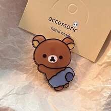 1pcs Hair Clips For Kawaii Relax Bear Hairpin Women Bangs Fashion Headwear Hairs Ornaments - 1 cái-B - Xem 1