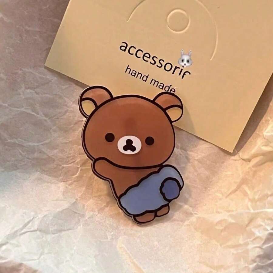 1pcs Hair Clips For Kawaii Relax Bear Hairpin Women Bangs Fashion Headwear Hairs Ornaments - 1 cái-B - Xem 1