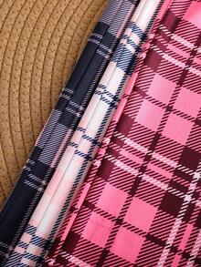 3 Kiểu Quần Bé Gái Kẻ Caro Thường Ngày, Họa Tiết Trái Tim, Quần Ống Rộng Rộng Rãi, Mềm Mại & Thoải Mái, Thích Hợp Cho Mùa Xuân & Mùa Thu, Trẻ Em - Nhiều màu - Xem 8