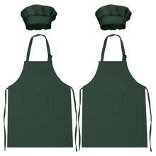 2pcs/Set Kids Apron And Chef Hat Set, Boys & Girls Apron With 2 Pockets, Adjustable, Children's Painting Apron, Suitable For Cooking, Classroom, Baking, Painting, Crafts, BBQ, DIY, Party, Ages 6-13 - Multicolor - View 13