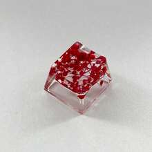 1个自粘式DIY树脂高透明干花键帽真花鲜花小满星机械键盘键帽单片OEM R4