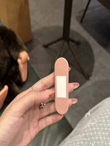 1pc Creative Novelty Bandage-Shaped Pull-Out Phone Holder, Adhesive Phone Stand, Car Phone Ring Holder, U-Shaped Design, Funny Pull-Out Ring Holder, Multifunctional Universal Phone Stand, Convenient Portable Desktop Stand Compatible With IPhone, Android Phone, Gift For Birthday, Family, Friends Gifts Birthday Push-Pull Phone Grip Phone Accessories - Multicolor - View 3