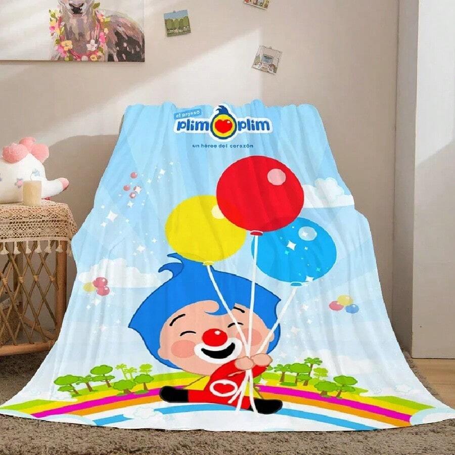 Fluffy Soft Blankets For Winter A-Plim A-Plim Warm Bed Fleece Camping Custom Flannel Decorative Sofa Blanket Microfiber Bedding(7).Jpg - 白色 - 查看 1