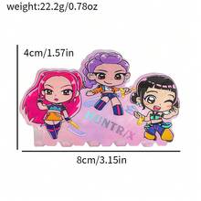 Mattel 1pc Kpop Witch Hunting Group Inspired Acrylic Hair Clip, Suitable For Girls To Style Hair - Multicolor - View 9