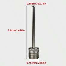 4pcs Heavy Duty Stainless Steel Air Balloon Pump With Quick Connect Thread - Portable Ball Inflator Pump For Basketball, Volleyball, Soccer Ball, Balloons - Compatible With Inflatable Sports Equipment, Balloons And Party Decorations - Ideal For Home, Gym - Silver - View 2