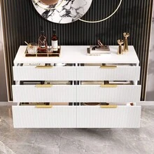 Dressers & Chests Of Drawers - White + Particle Board-1 - View 10