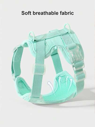 Lightweight Dopamine Dog Harness Leash, Breathable Outdoor Walking Leash For Poodle, Teddy, Anti-Escape, Suitable For Cats And Dogs