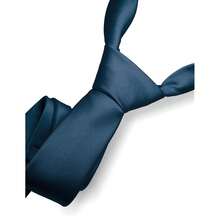 RBOCOTT Solid Color Tie Formal Necktie For Men,SteelBlue - 鋼藍 - 查看 3