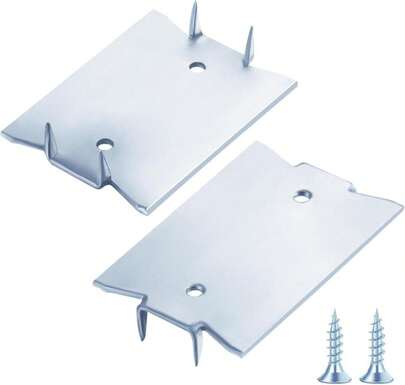 Wensilon(30 Pcs) Zinc 15X3 Inch 16-Gauge Anti-Nail Protection Plate Shield, Nail Plate For Wood Studs, Steel Cable Wire Protector Plate With Sharp Pointed Prongs For Protection Plumbing And Wiring