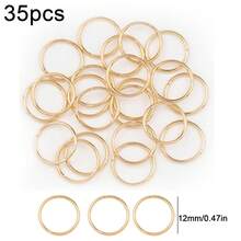 35/40/100/110/140/170/170/520pcs Iron Closed Jump Rings For DIY Jewelry Making, Beading Craft Supplies
