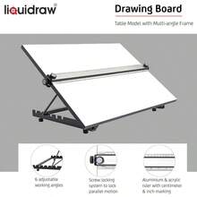 A3 Drawing Board With A Parallel Motion Table Design Featuring Five Adjustable Angles For Work, Complete With Clips And A Set Square - White - View 6