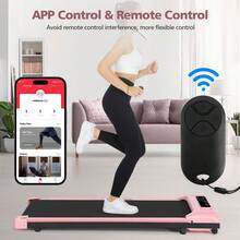 Ancheer Walking Pad Treadmill, Remote Controlled Under Desk Treadmill Quiet With LED Display, Installation-Free For Home Office - View 3