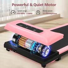 Ancheer Walking Pad Treadmill, Remote Controlled Under Desk Treadmill Quiet With LED Display, Installation-Free For Home Office - View 7
