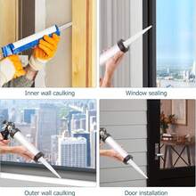 10pcs PP Material Spare Silicone Nozzle Caps, Reusable Sealable Glue Tube Spare Red Nozzle Screw Caps, Silicone Caulking Tube - Multicolor - View 10