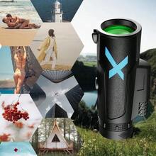 Telescopio monocular 8x, zoom manual de alta definición, mini telescopio monocular de alta definición de larga distancia - Oscuro - Ver 3