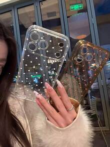 Niche Transparent Polka Dot Lens Film Protector Compatible With IPhone 17 Pro Max, Apple 16 Pro, 15 & 16 Pro, Transparent Anti-Drop