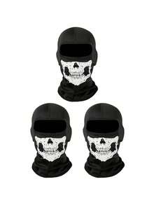 1/2/3/4个装男女通用骷髅头面罩拉法帽，适合骑行、徒步、聚会、滑雪等场合 - 彩色 - 查看 6
