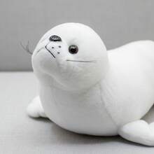 TendenciaFoca De Peluche Blanca Grande Bigotona Juguete Suave De 50cm BlancoCalidad premium - 1 - Ver 6