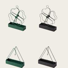 Large Triangular Iron Mosquito Coil Holder, Creative Decor Incense Burner With Ash Tray - Multicolor - View 4