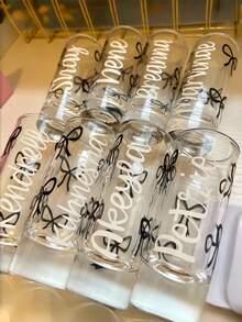 Customized Wine Glass, Valentine's Day & Galentine's Party Gift, Personalized With Text Or Patterns, Suitable For Weddings, Birthdays, Celebrations, Personalized Gift For Friends, Family And Couples, Customized Bar Supplies For Parties, Events, Gatherings, And Personalized Wedding Glasses - Multicolor - View 3