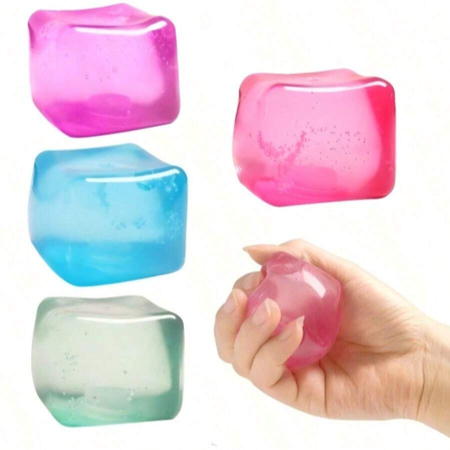 减压魔方——一款手持桌面玩具，有效缓解焦虑。采用超强回弹可挤压材料制成，保持立方体形状。是课堂奖励、派对礼品和节日礼物的理想之选——生日礼物、圣诞礼物、万圣节礼物、完美礼物、文具。