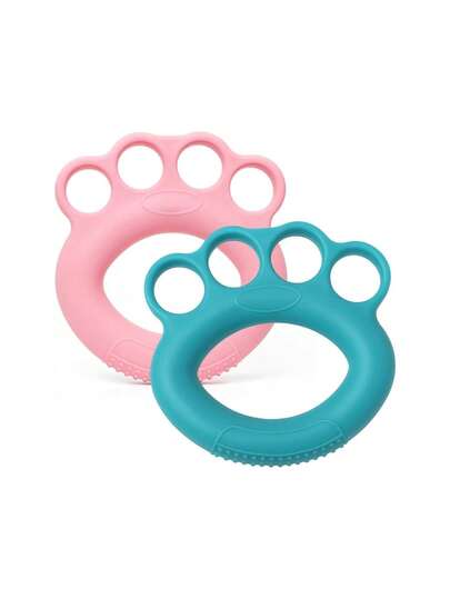 Ejercitador Dedo Fortalecedor Mano De Agarre Fisioterapia Verde: (resistencia Duro 40 lb) Rosa (resistencia suave 20lb),38703020