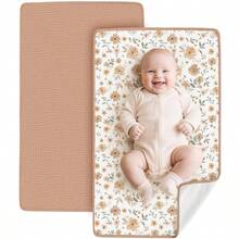 2pcs Waterproof Cotton Gauze Portable Diaper Changing Pad, 75x43cm Soft Absorbent Baby Diaper Changing Mat Liner - Multicolor - View 12